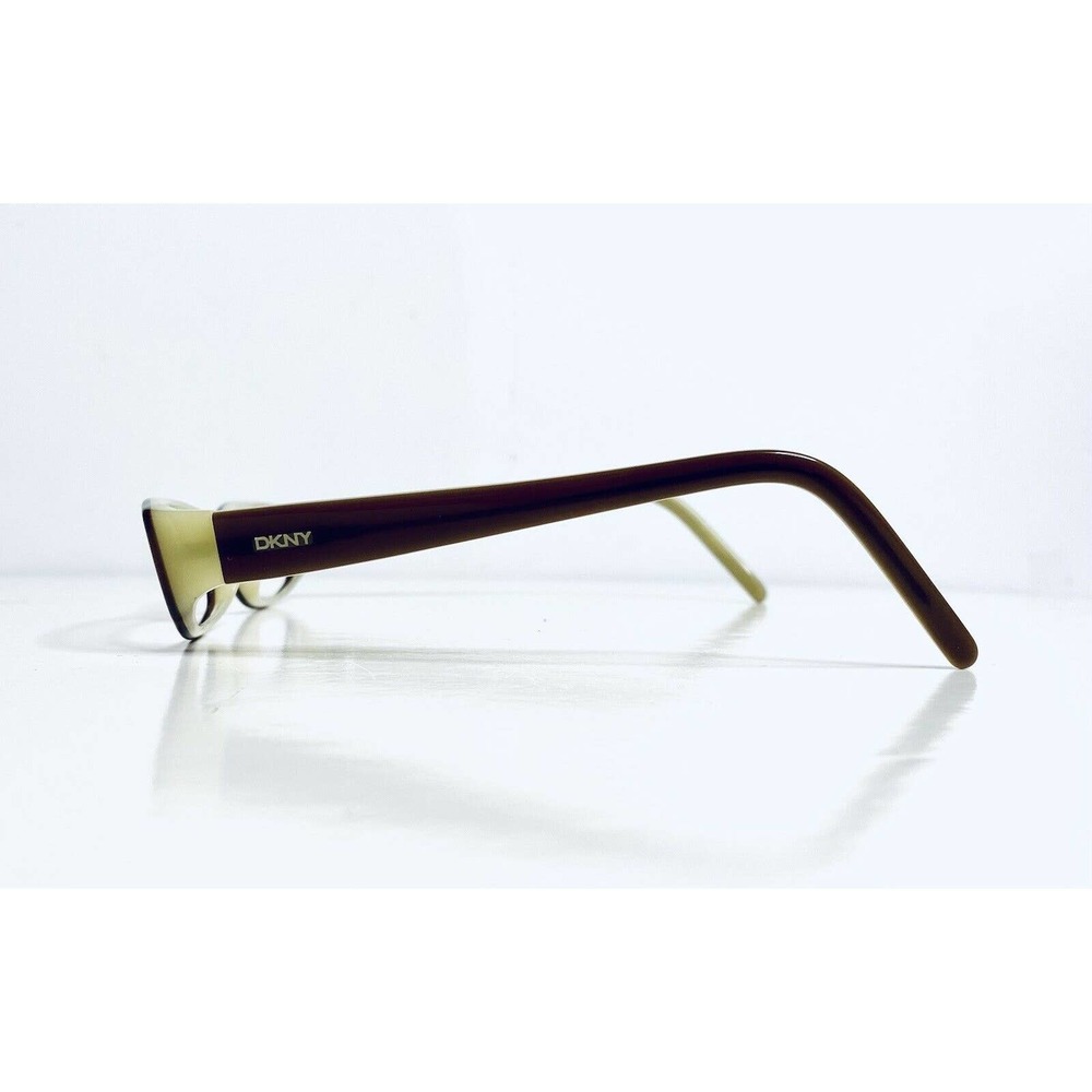 Dkny Brown Cream Rectangular Frame Glasses - image 4